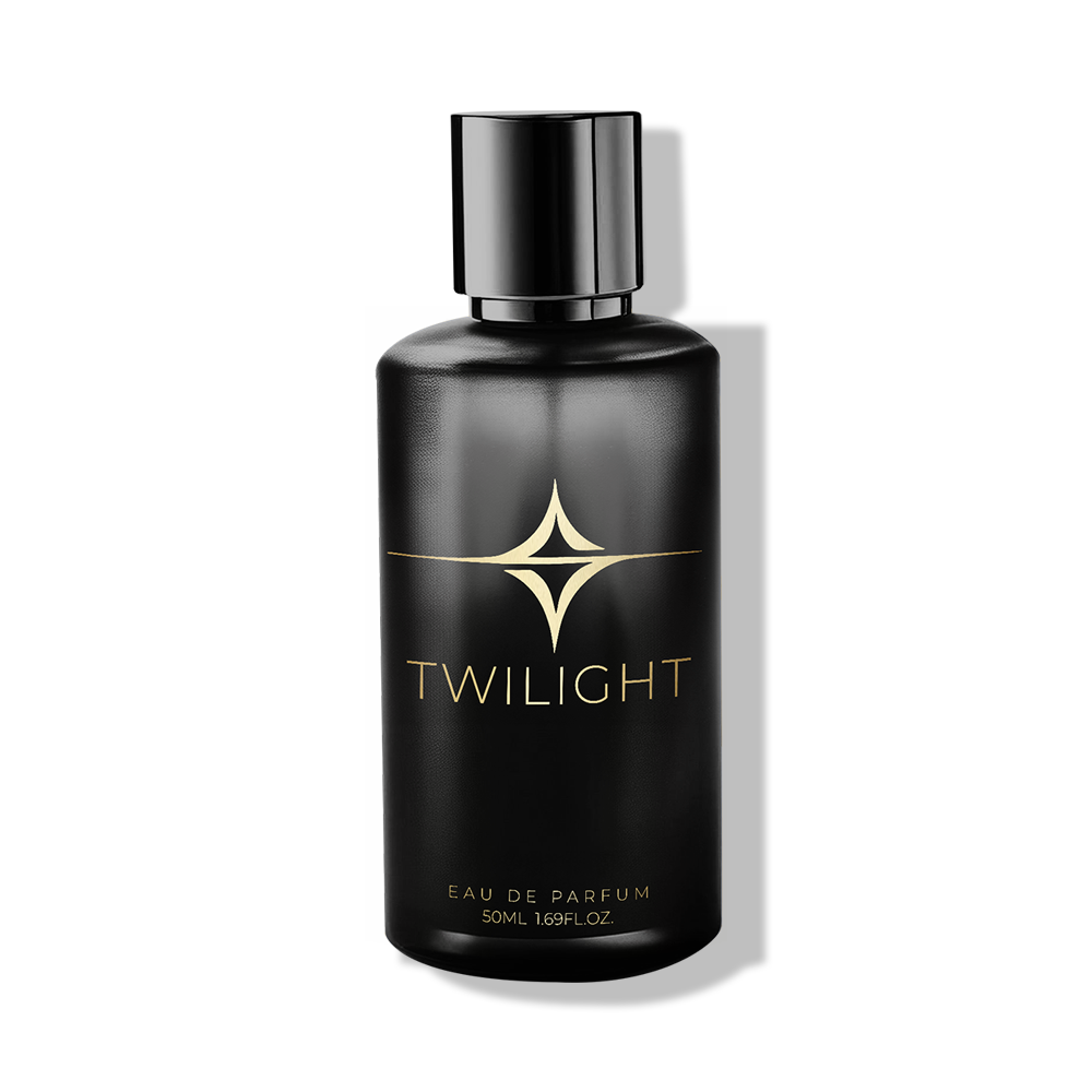 Twilight men's fragrance with fruity notes blended with warm woods, creating a refined and masculine scent